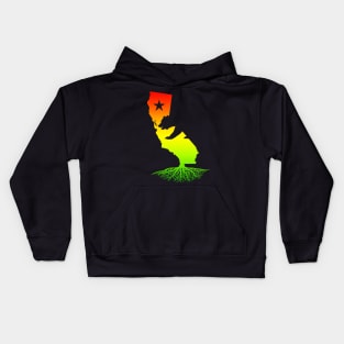 California Roots (Rasta surfer colors) Kids Hoodie